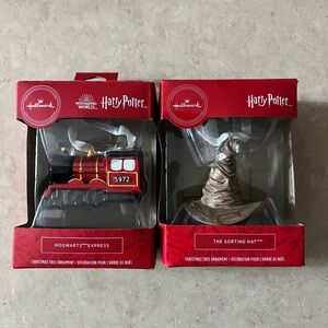 Hallmark Harry Potter Ornament Set - Red and Gold